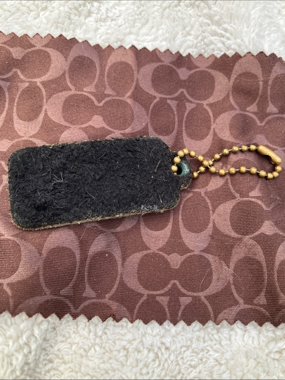 Coach Vintage Leather and Suede Hang Tag - Picture 2 of 2